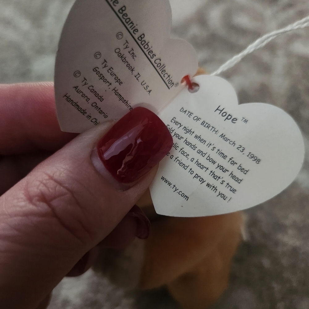 Beanie Baby Hope Praying Bear - Picture 2 of 6